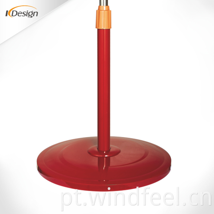 Ventilador de pé de vento poderoso barato vermelho de 16 polegadas sem ruído Ventiladores de pé de lâmina de plástico para casa com temporizador e controle remoto